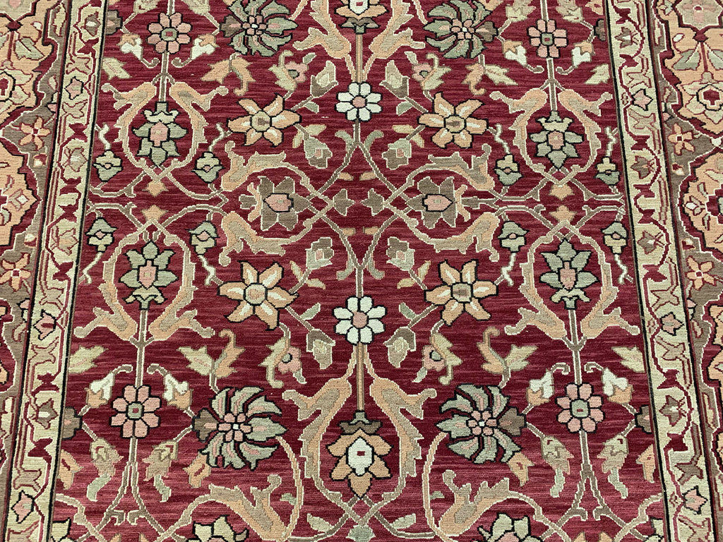 Hand Woven Wool Red Nourison Nourmak Sumak Rug (6'x9')
