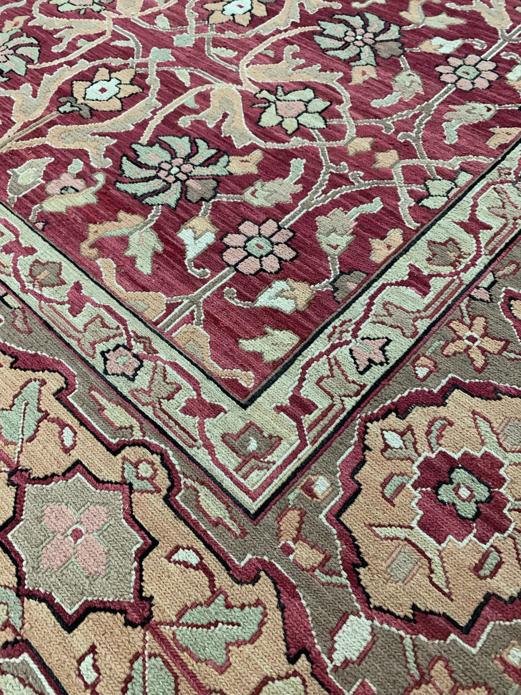 Hand Woven Wool Red Nourison Nourmak Sumak Rug (6'x9')