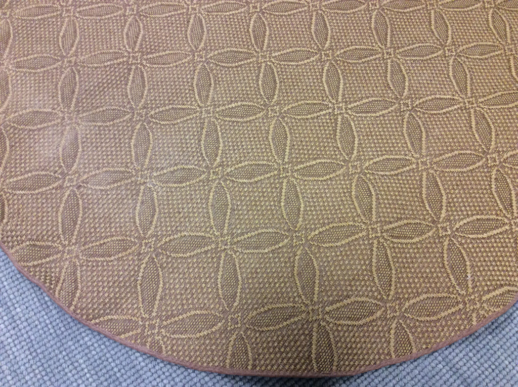 Machine Woven Polypropylene Suzano Almond Indoor/Outdoor Round Rug (5'Rd)