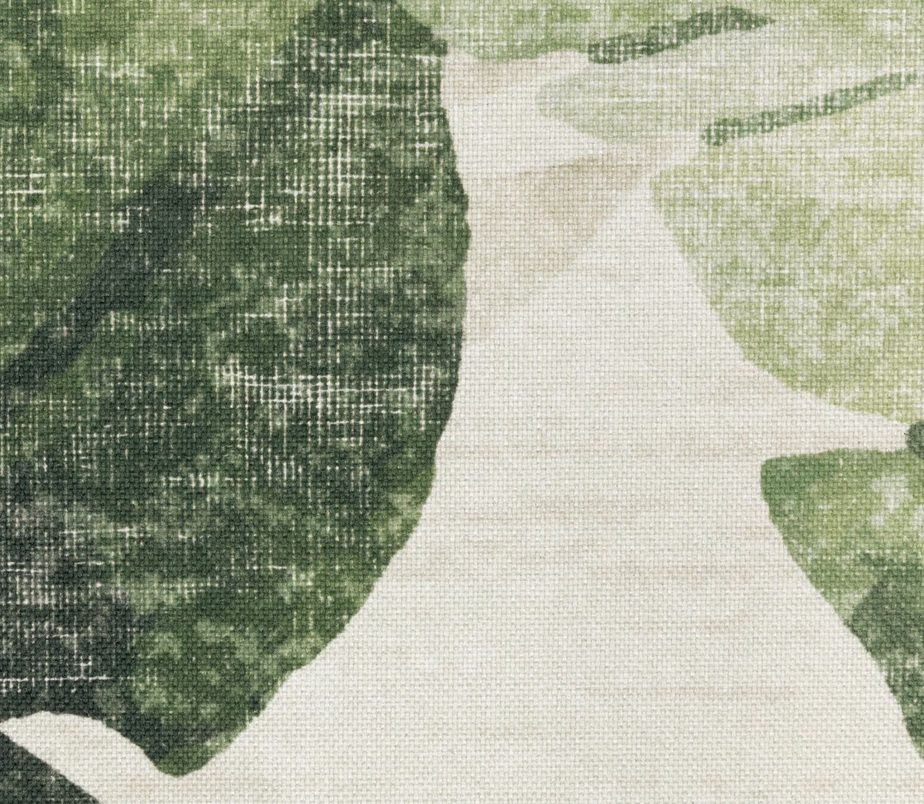 Close-up of a textured white surface with a greenish-brown background