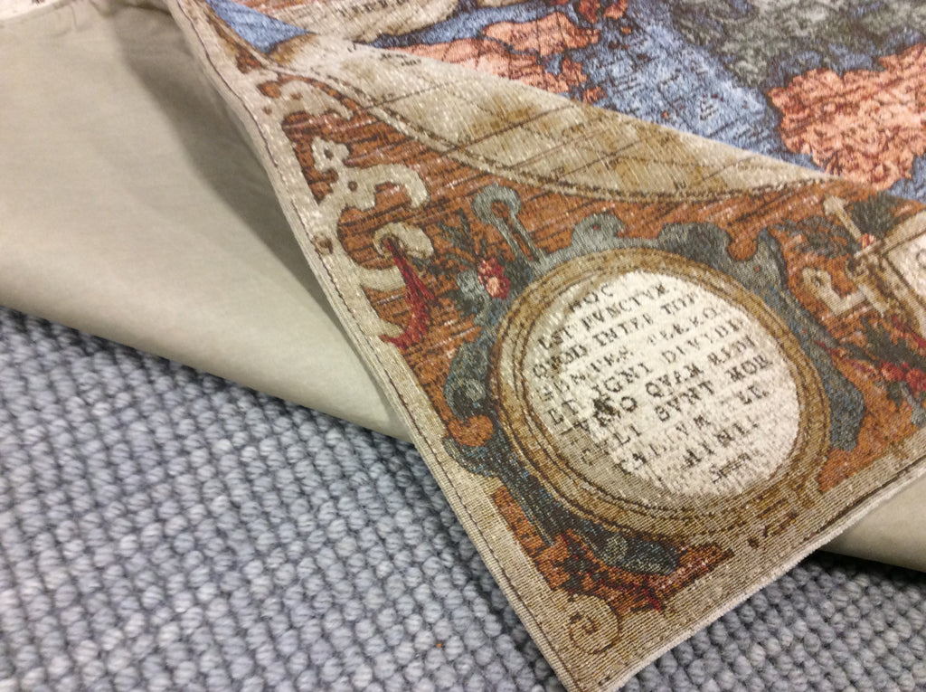 Typus Orbis Terrarum Multi Color Olde World Map Tapestry (55"x35")