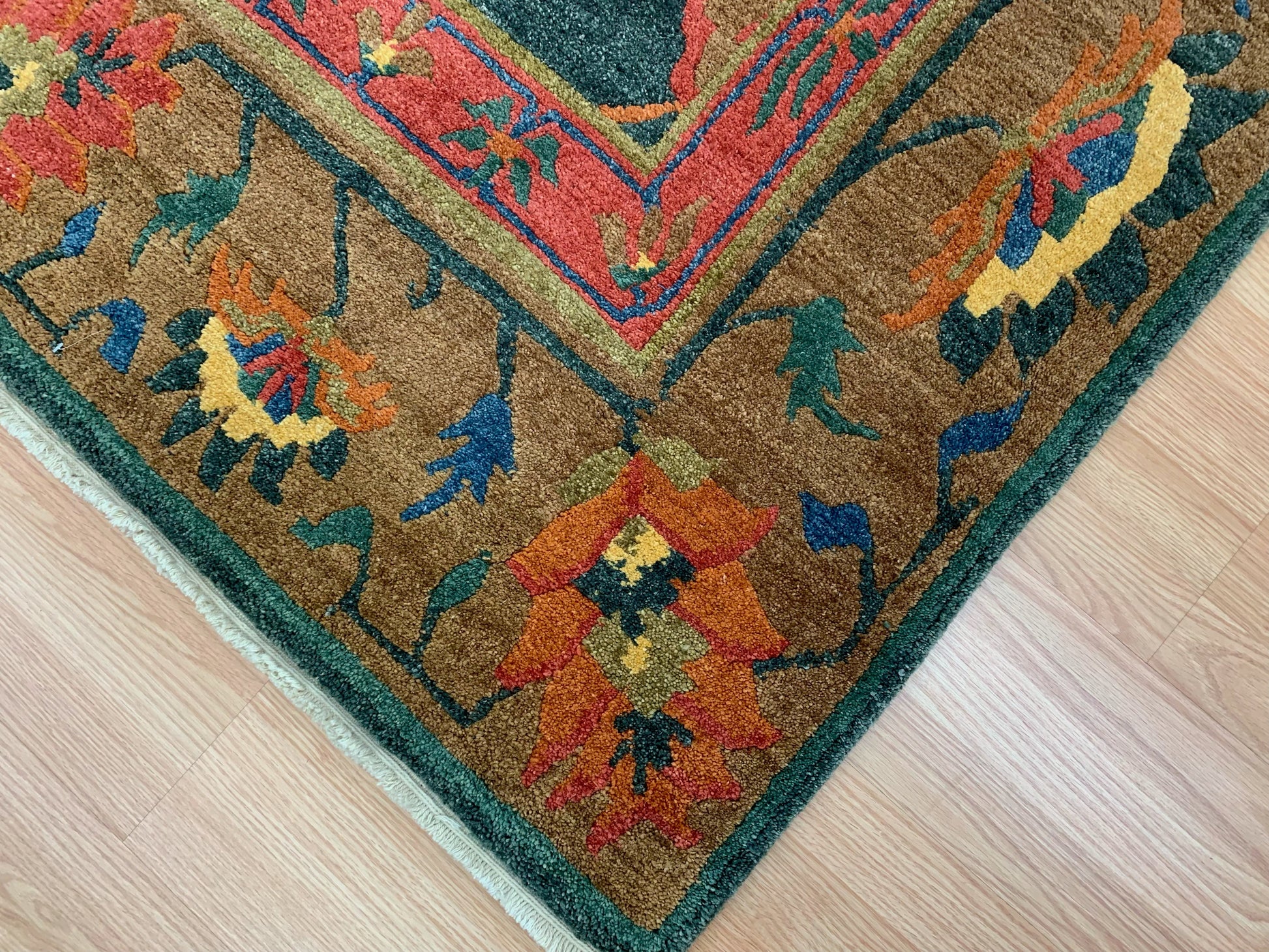 Vintage Hand-Knotted Wool Tufenkian Bidjar Spruce Rug (6'x9')