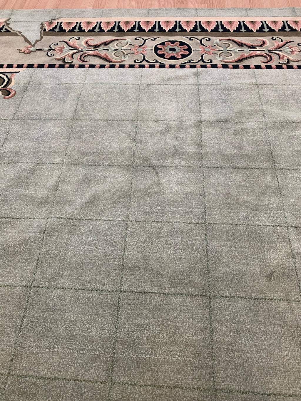 Vintage Hand-Knotted Wool Pompeii Columns Rug (8'x9'8")